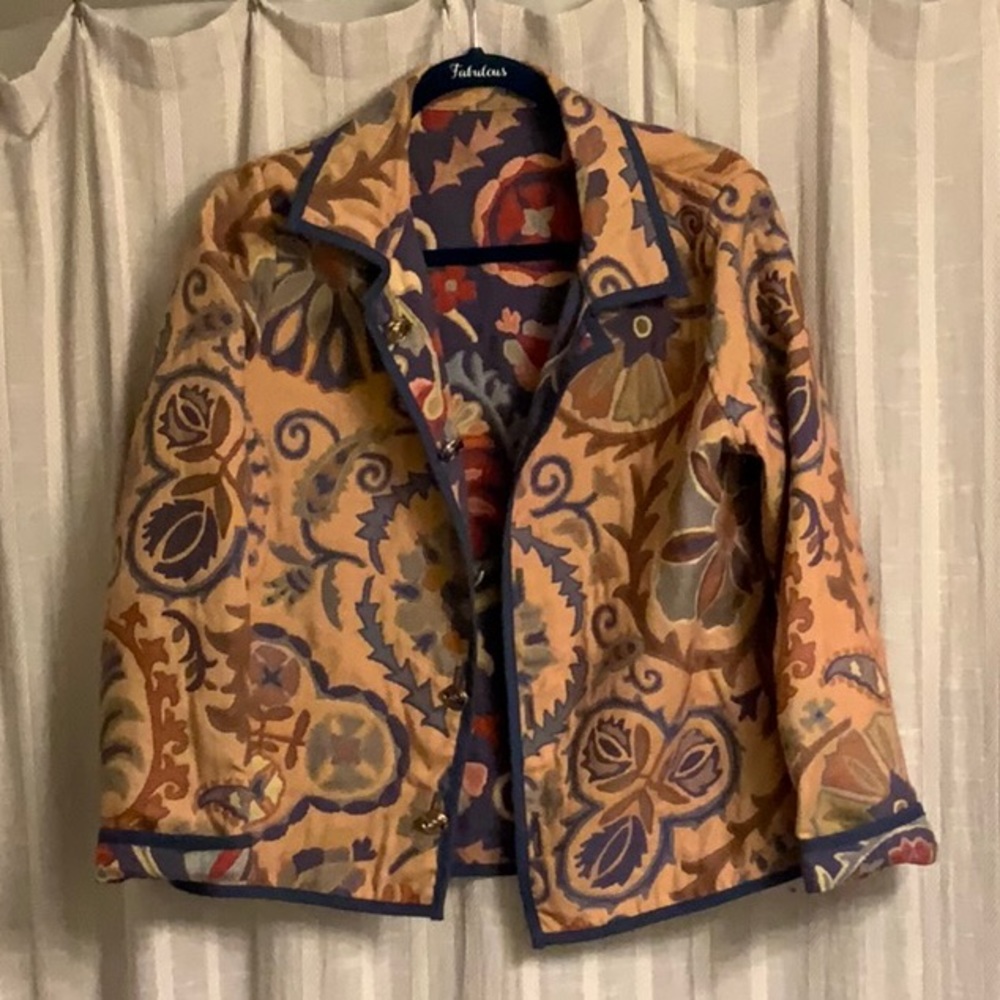 Custom reversible jacket - looks great paired with jeans. Size 8 Medium